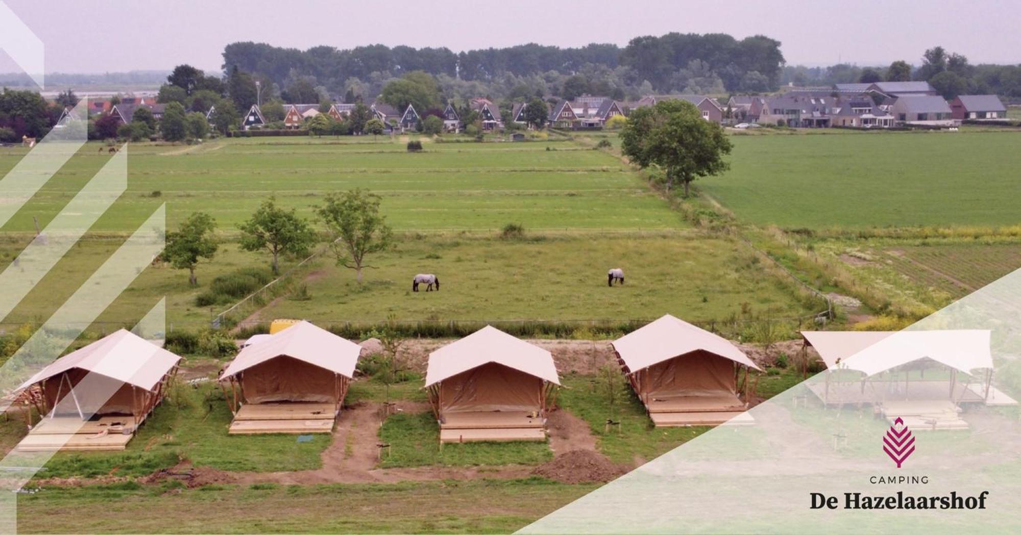 De Hazelaarshof Luxe Glampingtent Bij Natuurgebied De Millingerwaard Kekerdom Exterior photo